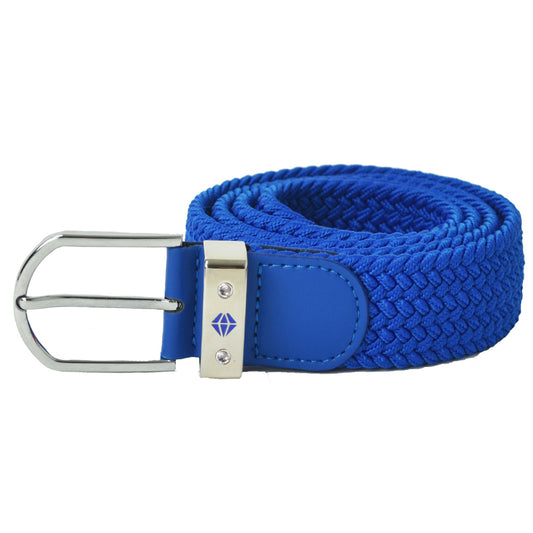 Pure Golf Ladies Woven Stretch Belt in Royal Blue