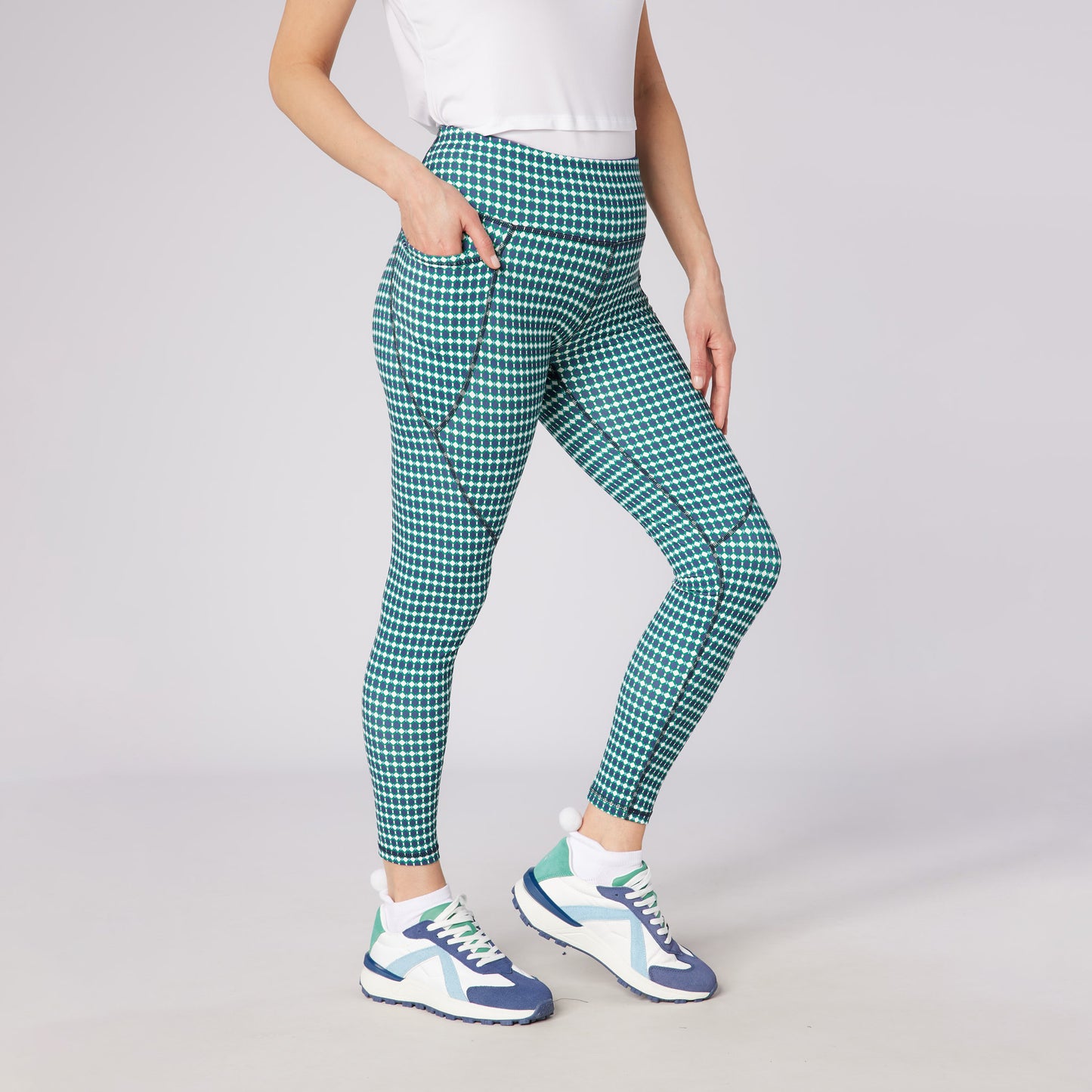 Swing Out Sister Ladies Stretch Leggings with Contour Seams