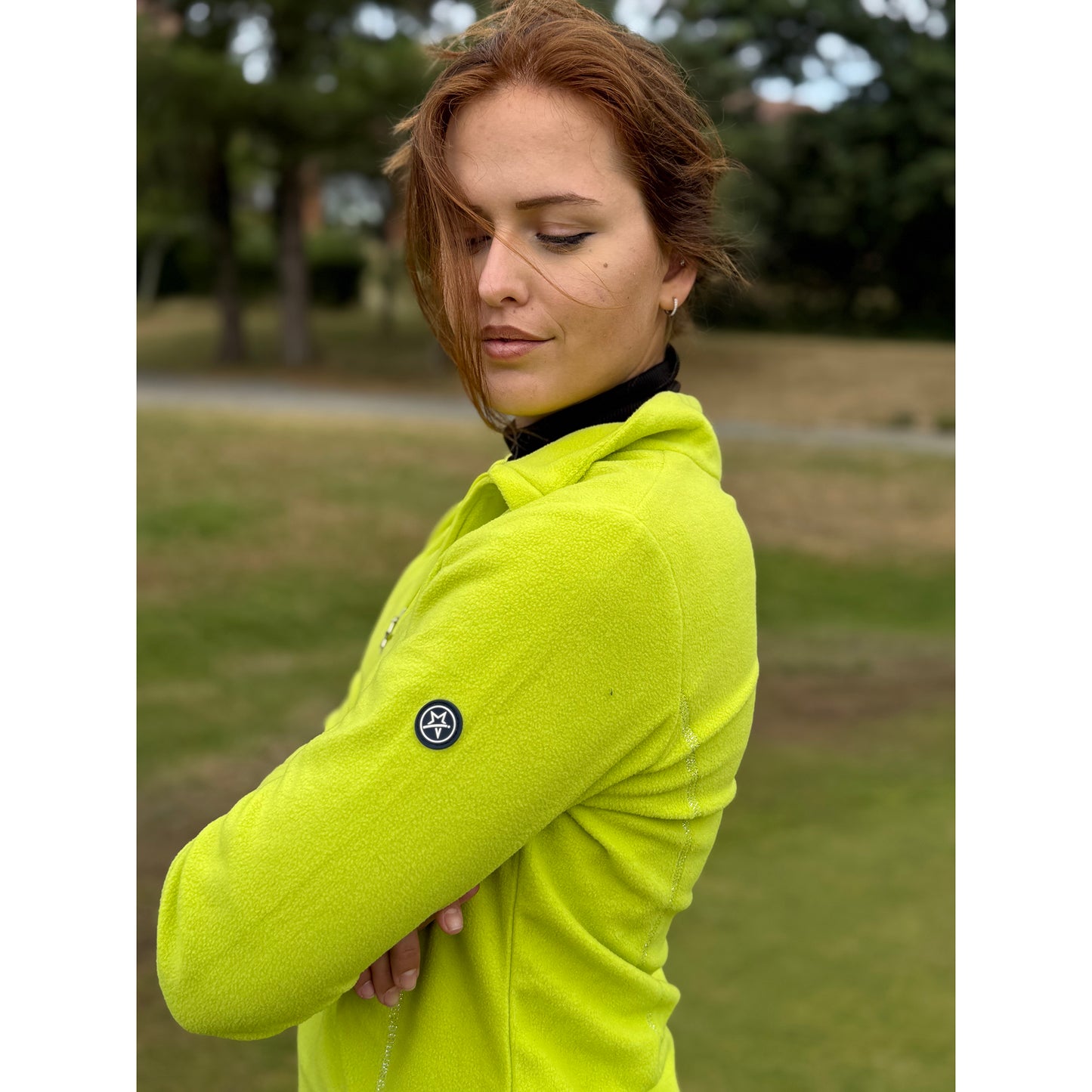 Swing Out Sister Ultra-Soft 1/4 Zip Fleece with Silver Thread Contour Seams