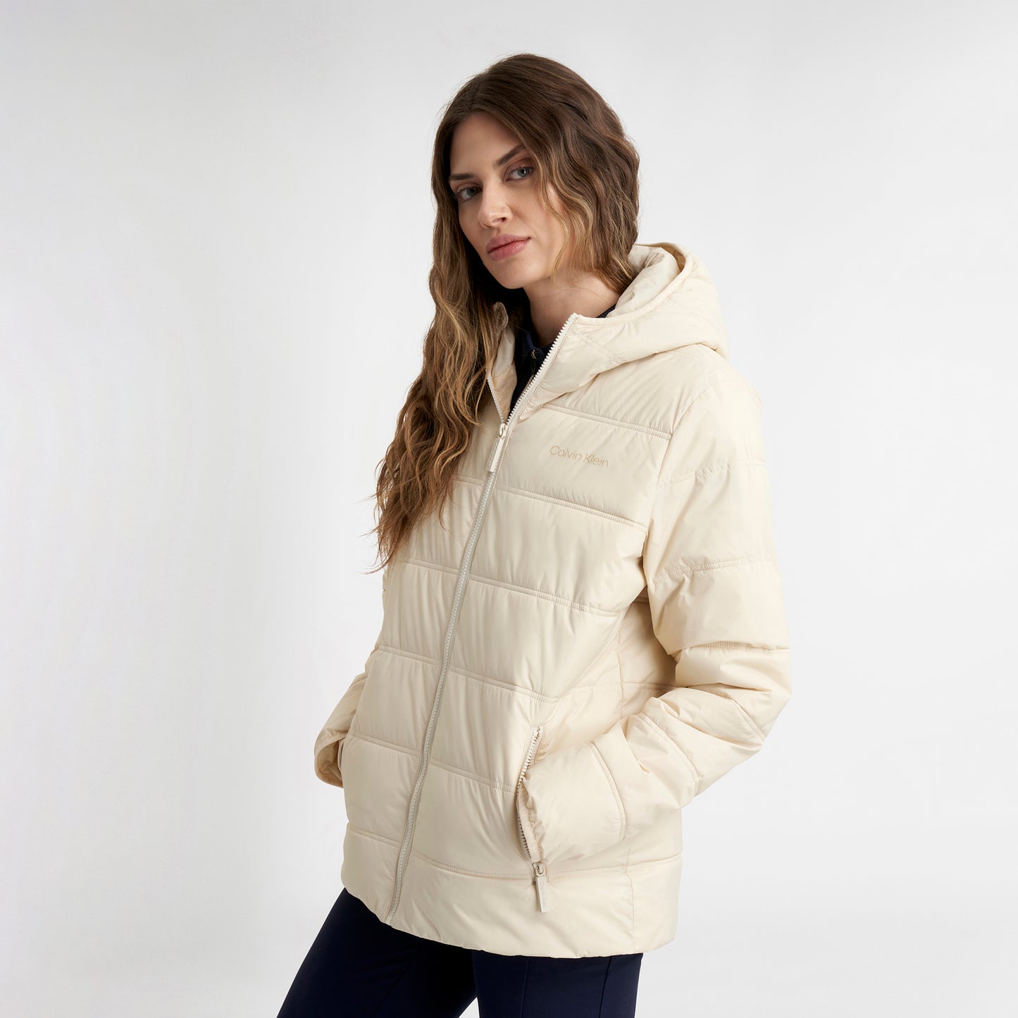 Calvin Klein Ladies Quilted Jacket with Hood