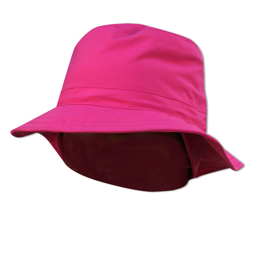Surprizeshop Ladies Fleece Lined Waterproof Golf Hat with Extended Brim in Pink