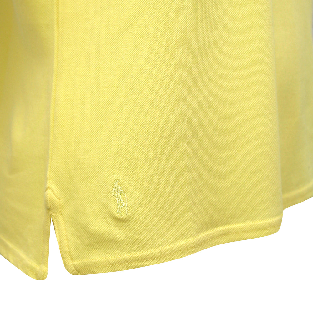 Glenmuir Ladies Pique Knit Short-Sleeve Polo with Soft Cotton Finish in Yellow