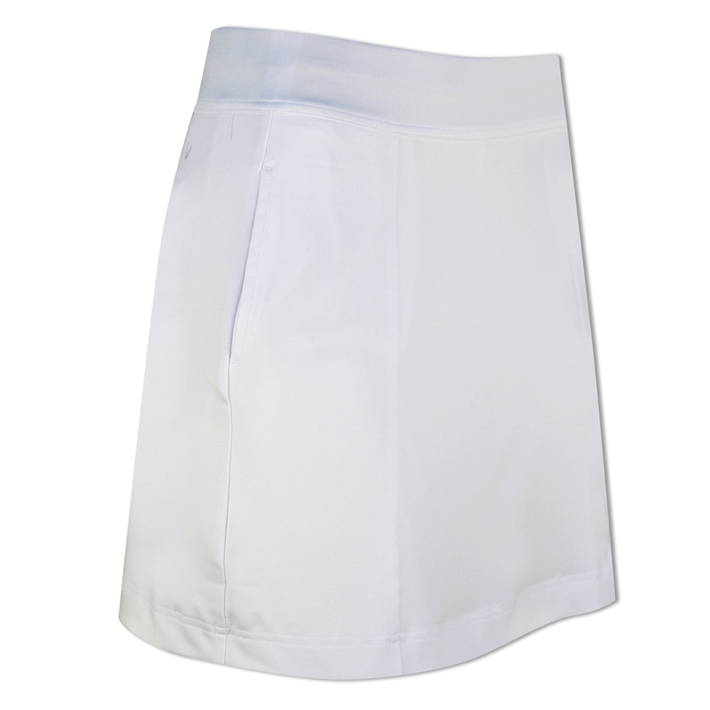 Callaway Ladies Jersey Skort with Truesculpt in Brilliant White