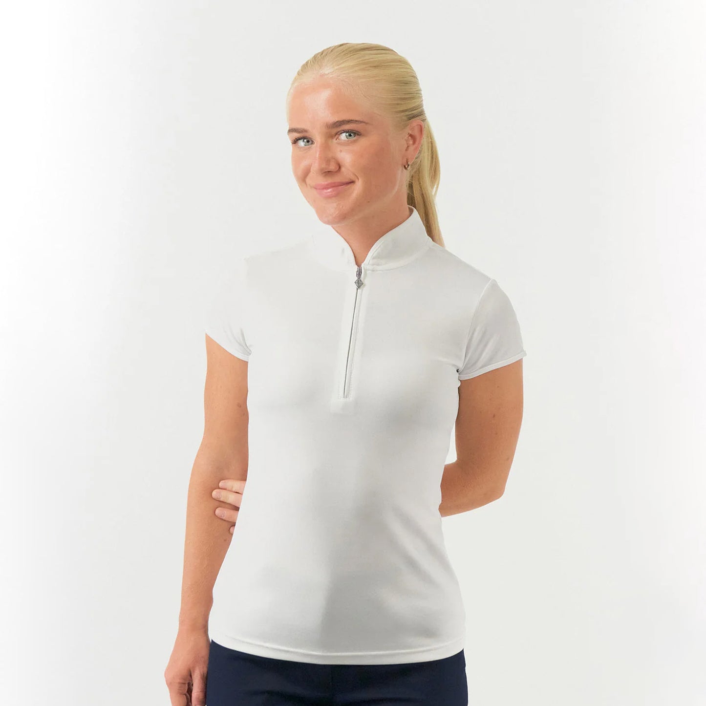 Pure Golf Bloom Ladies Cap Sleeve Polo Shirt