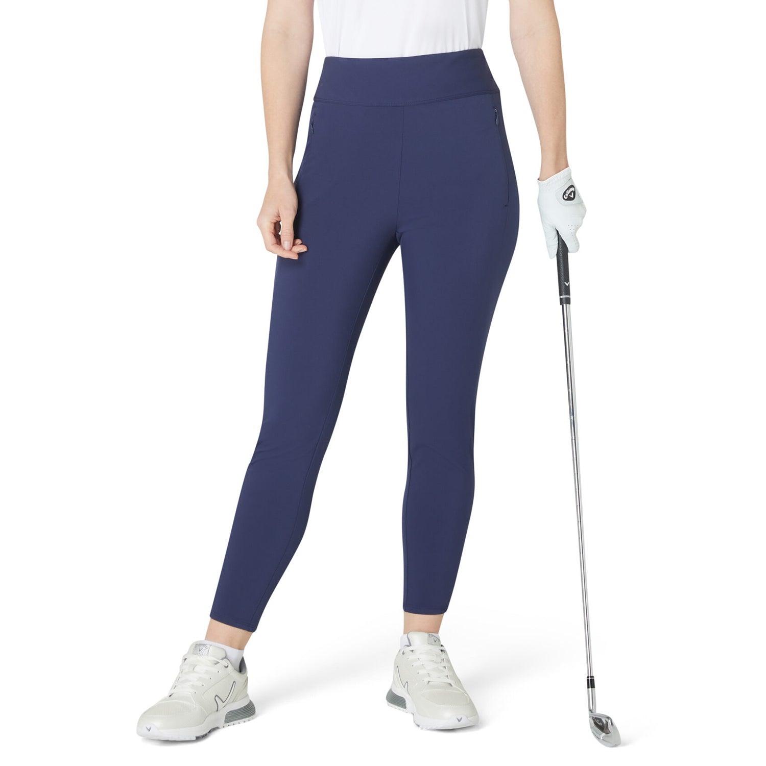 Callaway Ladies Truesculpt Pull-On Trousers in Navy With Tapered Ankle