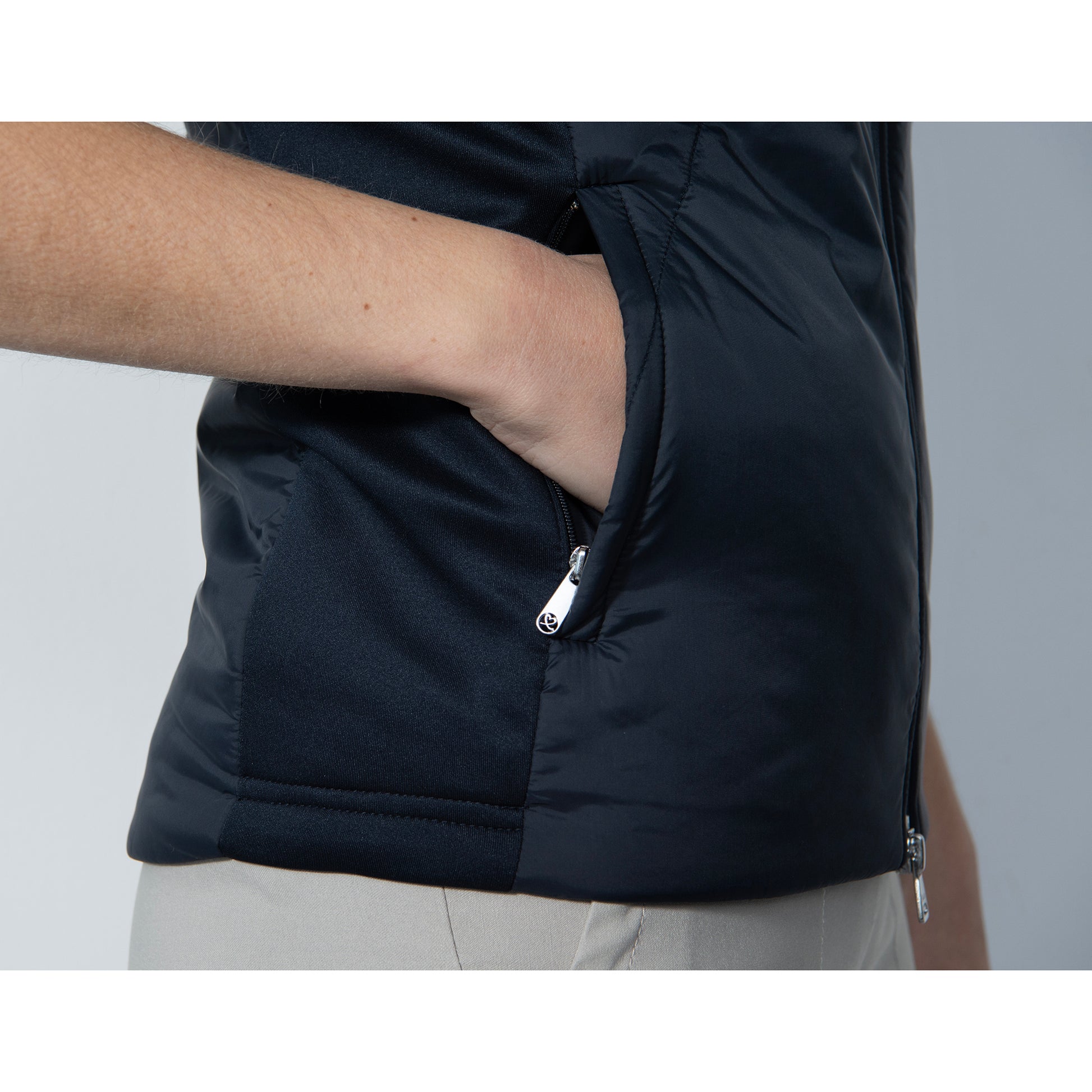 Daily Sports Ladies Padded Short Sleeve Jacket in Navy – GolfGarb
