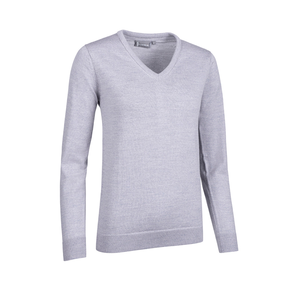 Glenmuir Ladies 100% Extra Fine Merino V-Neck Sweater