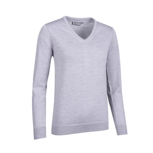 Glenmuir Ladies 100% Extra Fine Merino V-Neck Sweater