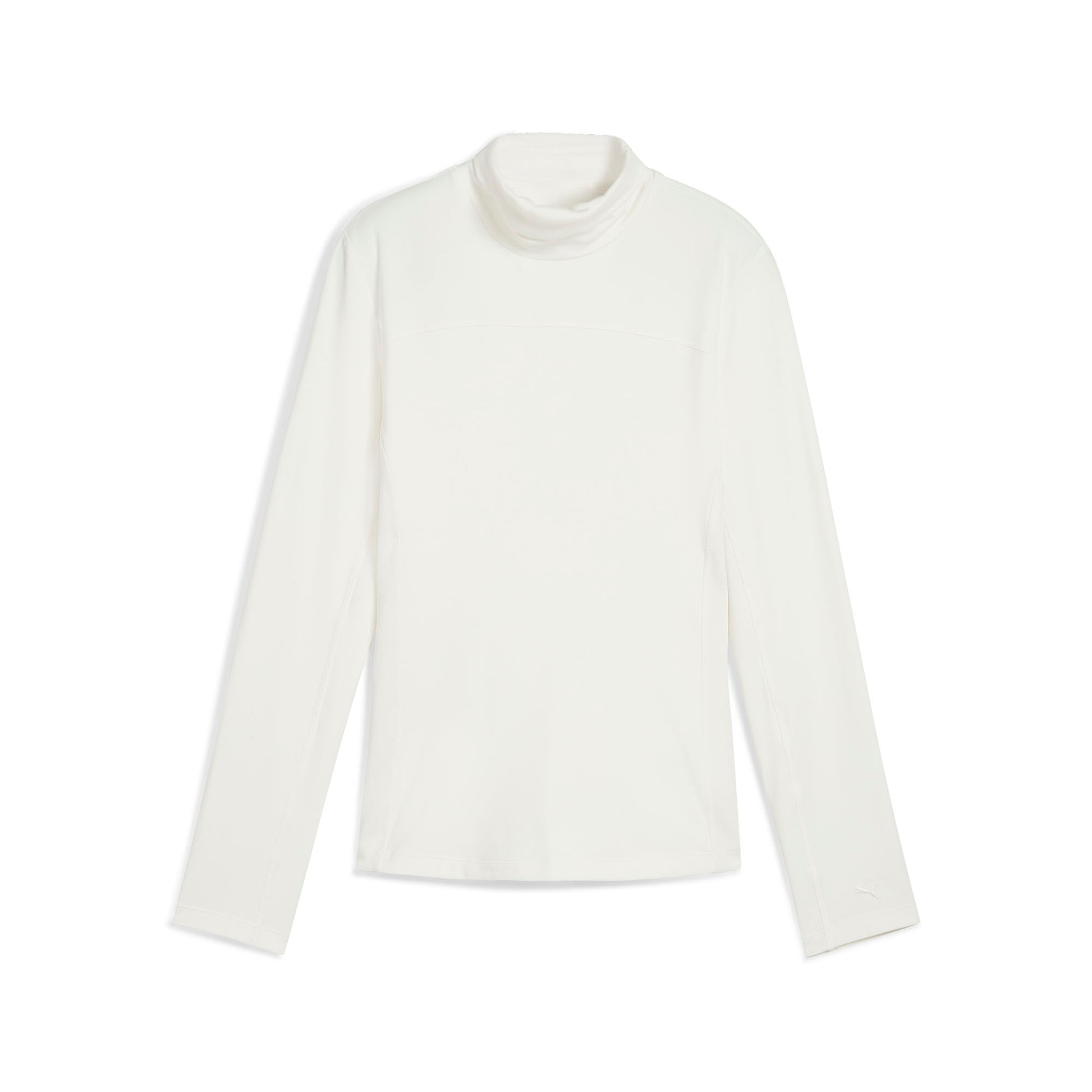 Puma Golf Ladies Cloudspun Long Sleeve Mock Neck Top in White