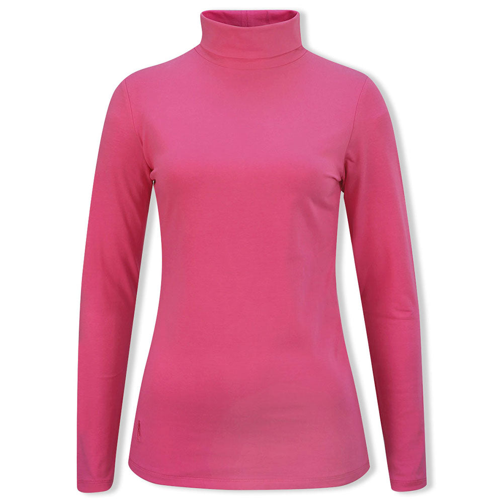 Glenmuir Ladies Long Sleeve Cotton Roll Neck for Graceful Layering with Everyday Comfort