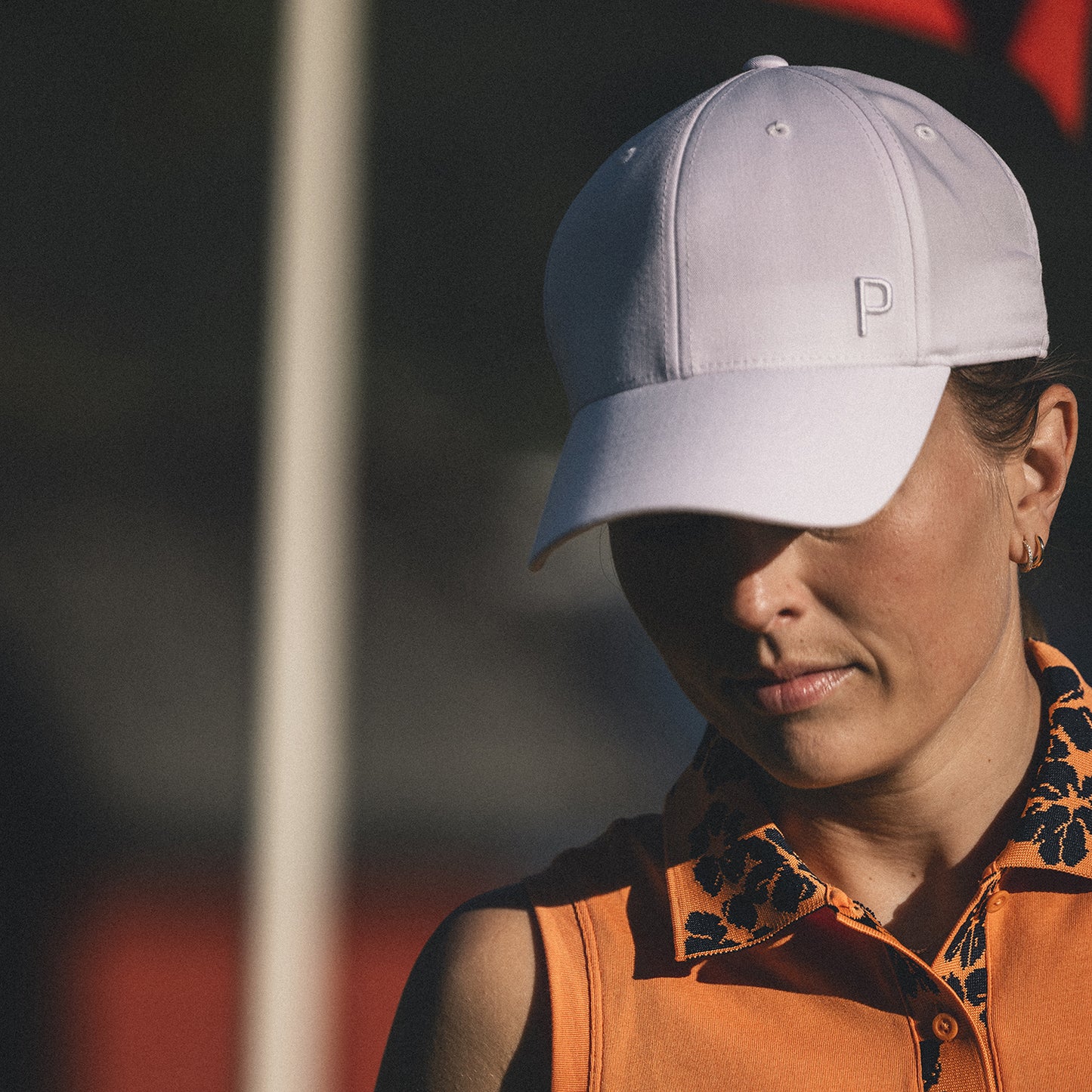Puma Ladies Ladies Cap with P Logo in Bright White