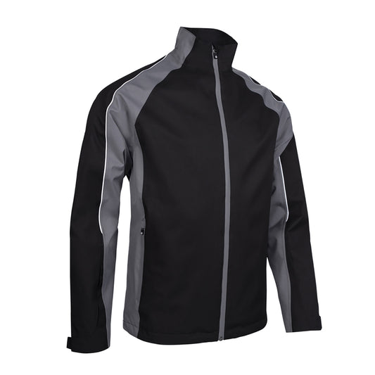 Sunderland Mens Black Waterproof Jacket with Piping, Contrast Panels and Lifetime Guarantee