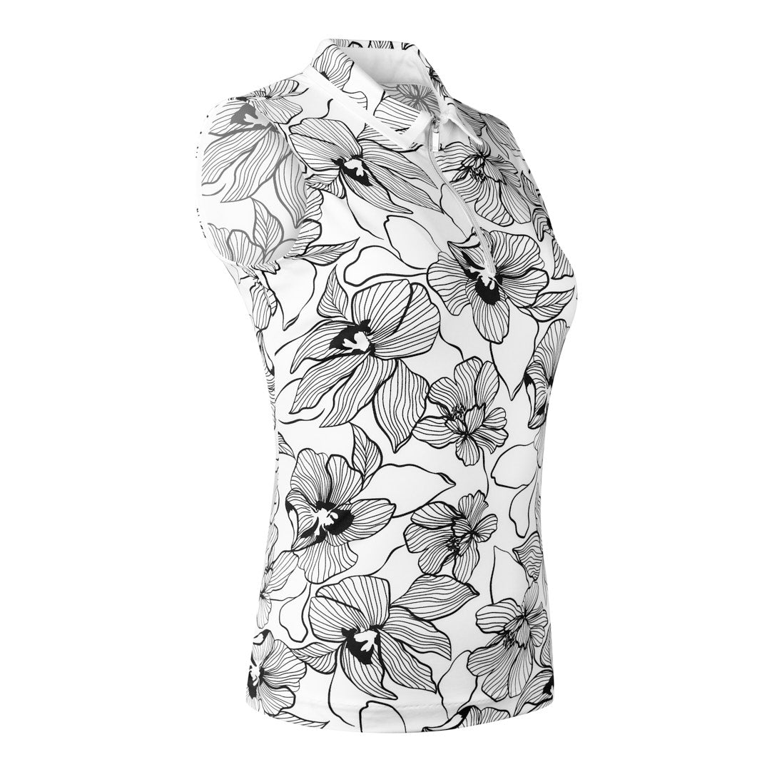 Tail Ladies Sleeveless Floral Print Golf Top - Medium Only Left