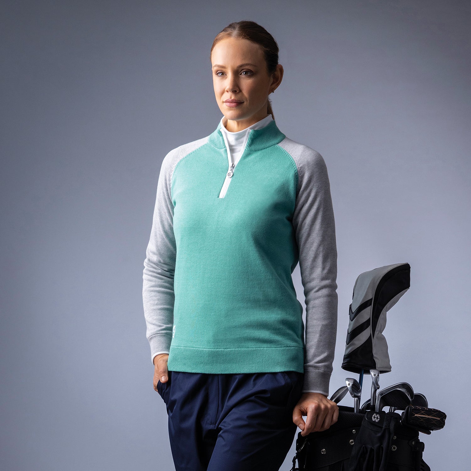 Ladies lined windproof deals golf sweaters