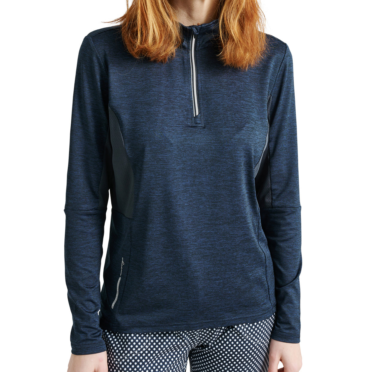 Abacus Ladies Long Sleeve Top in Navy