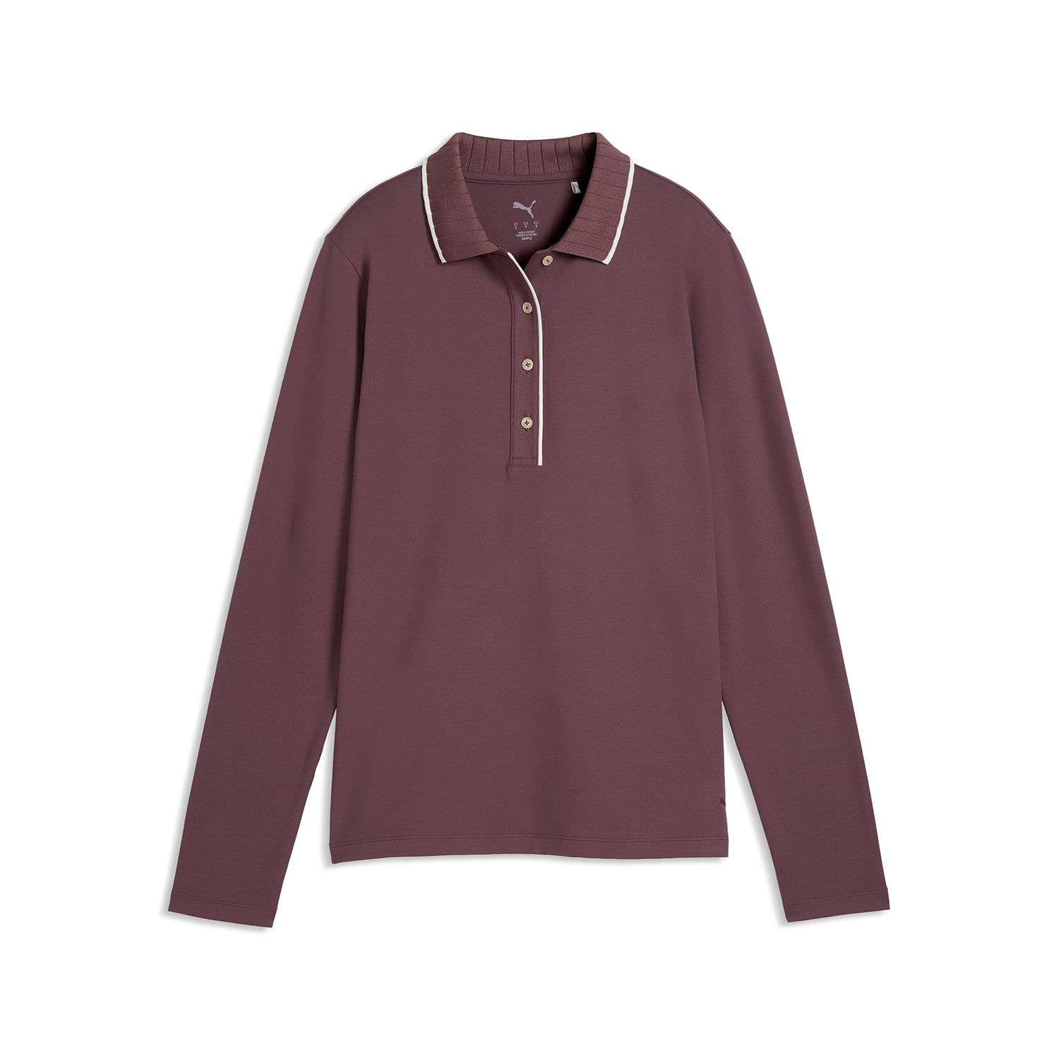 Puma Golf Ladies Long Sleeve Polo with A Luxurious Soft Touch for Elevated Comfort