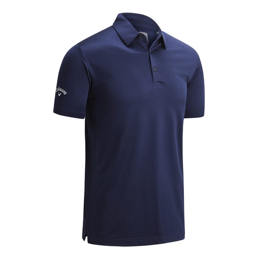 Callaway Mens Short Sleeve Solid Polo in Navy
