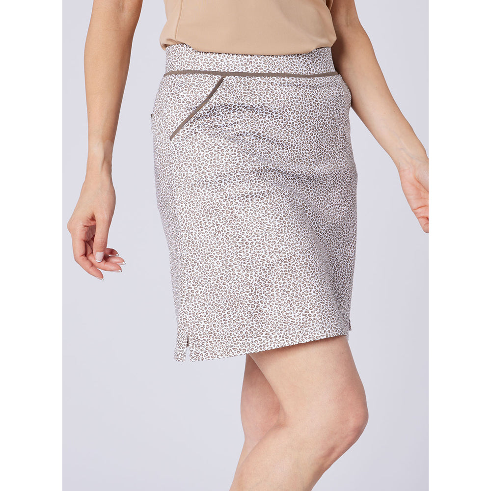 Swing Out Sister Ladies Pull-On Leopard Print Skort