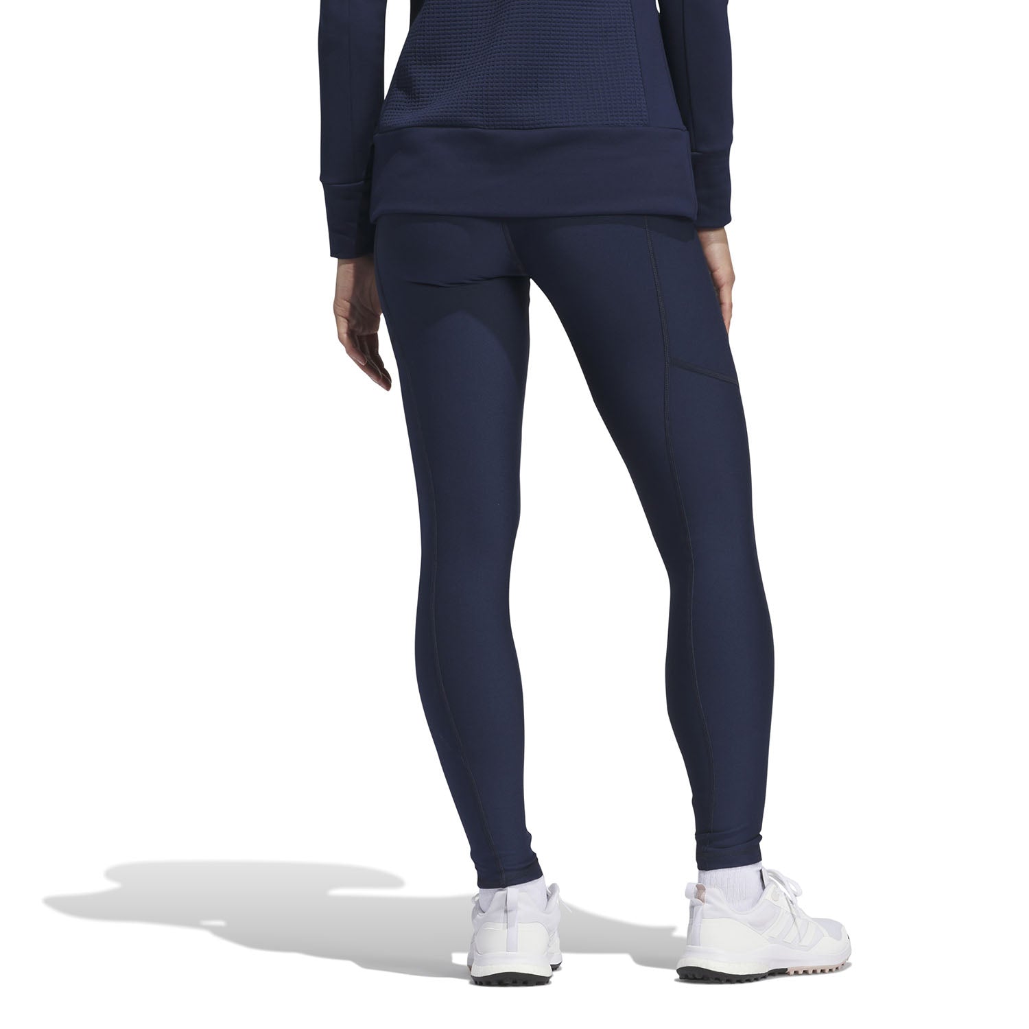 adidas Golf Ladies Navy Blue 7/8th Leggings with Brushed Inner