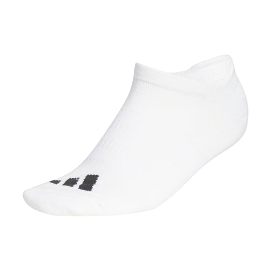 adidas Low-Rise, No-Show Golf Socks in White