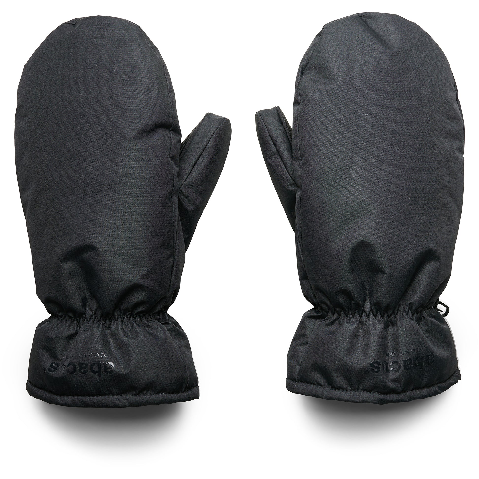 Abacus Ladies Fleece Lined Golf Mittens in Black