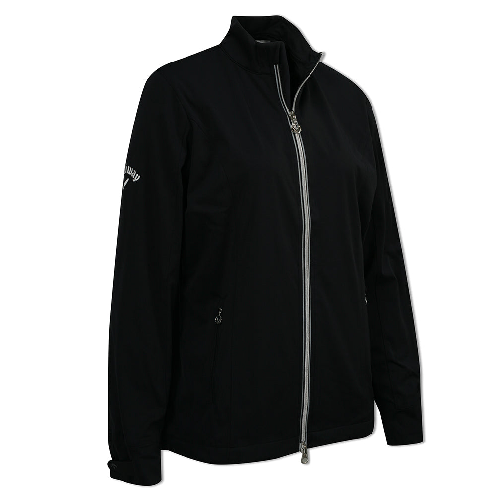 Callaway Ladies Soft Shell Wind & Water Resistant Golf Jacket in Black ...