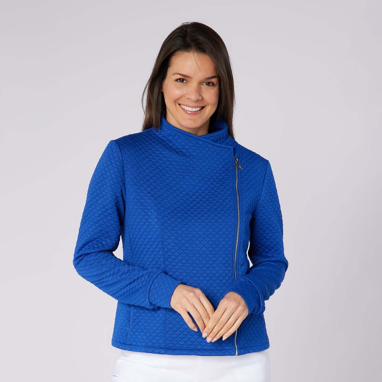 Swing Out Sister Ladies Unique Biker Style Jacket with Stylish Quilted Effect