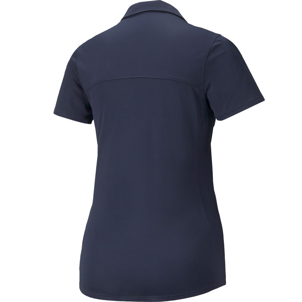 Puma Ladies Navy Blazer Short Sleeve Polo