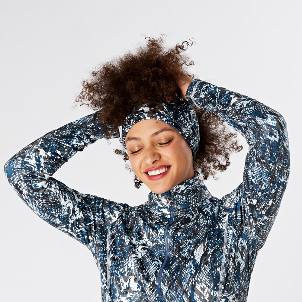 Swing Out Sister Ladies Rue Snood in Lapis Blue Pattern