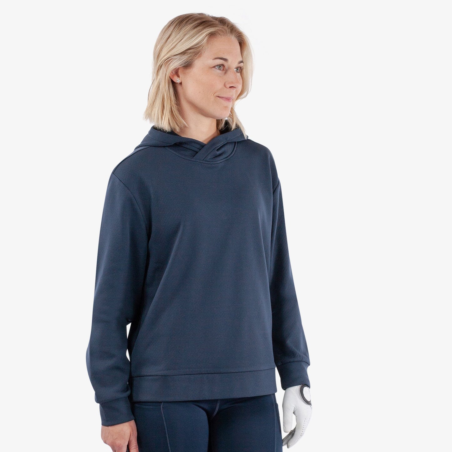 Galvin Green Ladies Navy Insulating Hooded Sweatshirt for Ultimate Game-Day Comfort