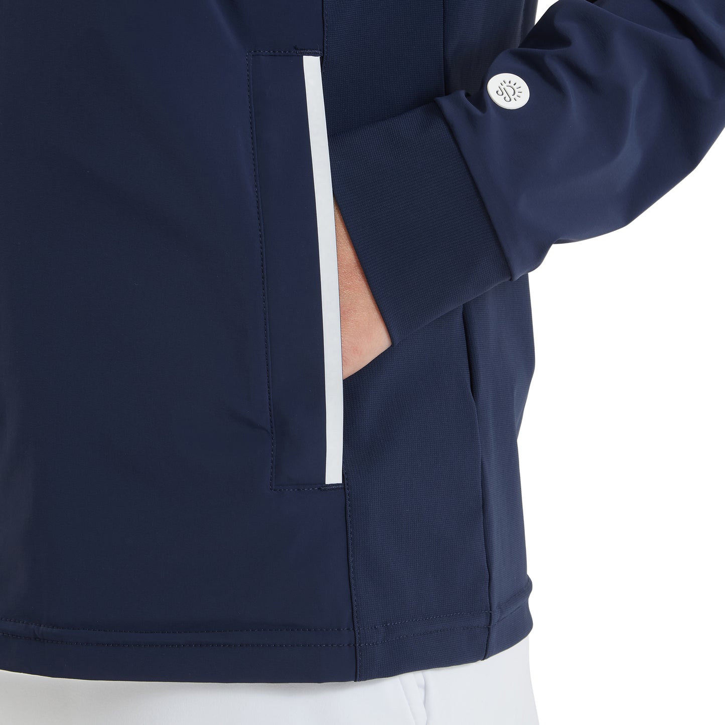 FootJoy Ladies Navy Ultra Lightweight Jacket for a Modern Look with Practical Performance