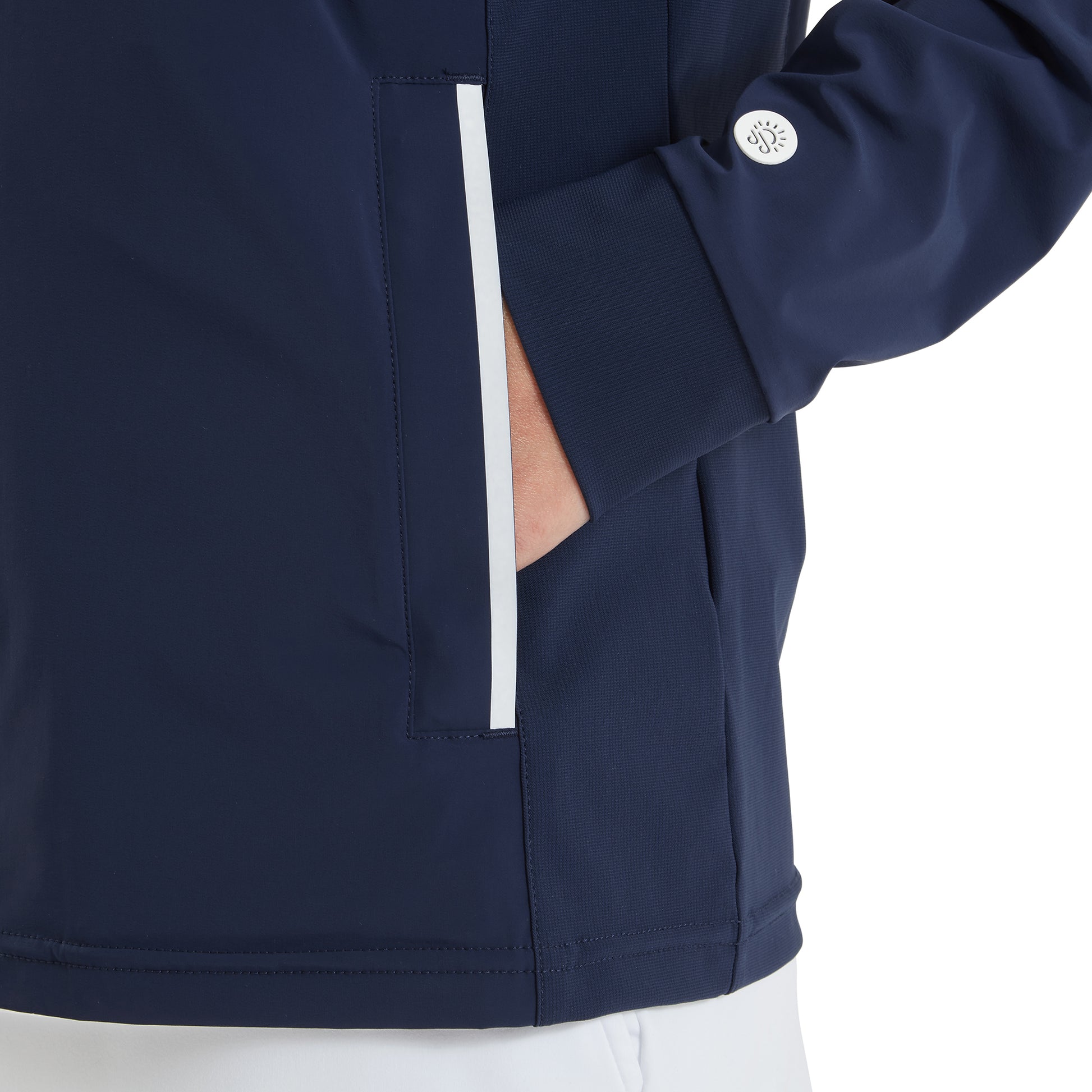 FootJoy Ladies Navy Ultra Lightweight Jacket for a Modern Look with Practical Performance