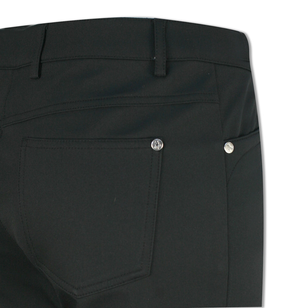 Green Lamb Slim-Fit Thermo Windbarrier Trousers in Black