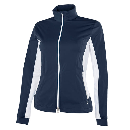 Galvin Green Ladies INTERFACE Jacket with Contour Panels in Navy/White