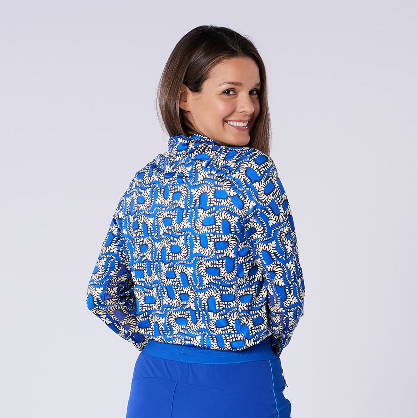 Swing Out Sister Ladies Elaine 1/4 Zip in Animal Instinct