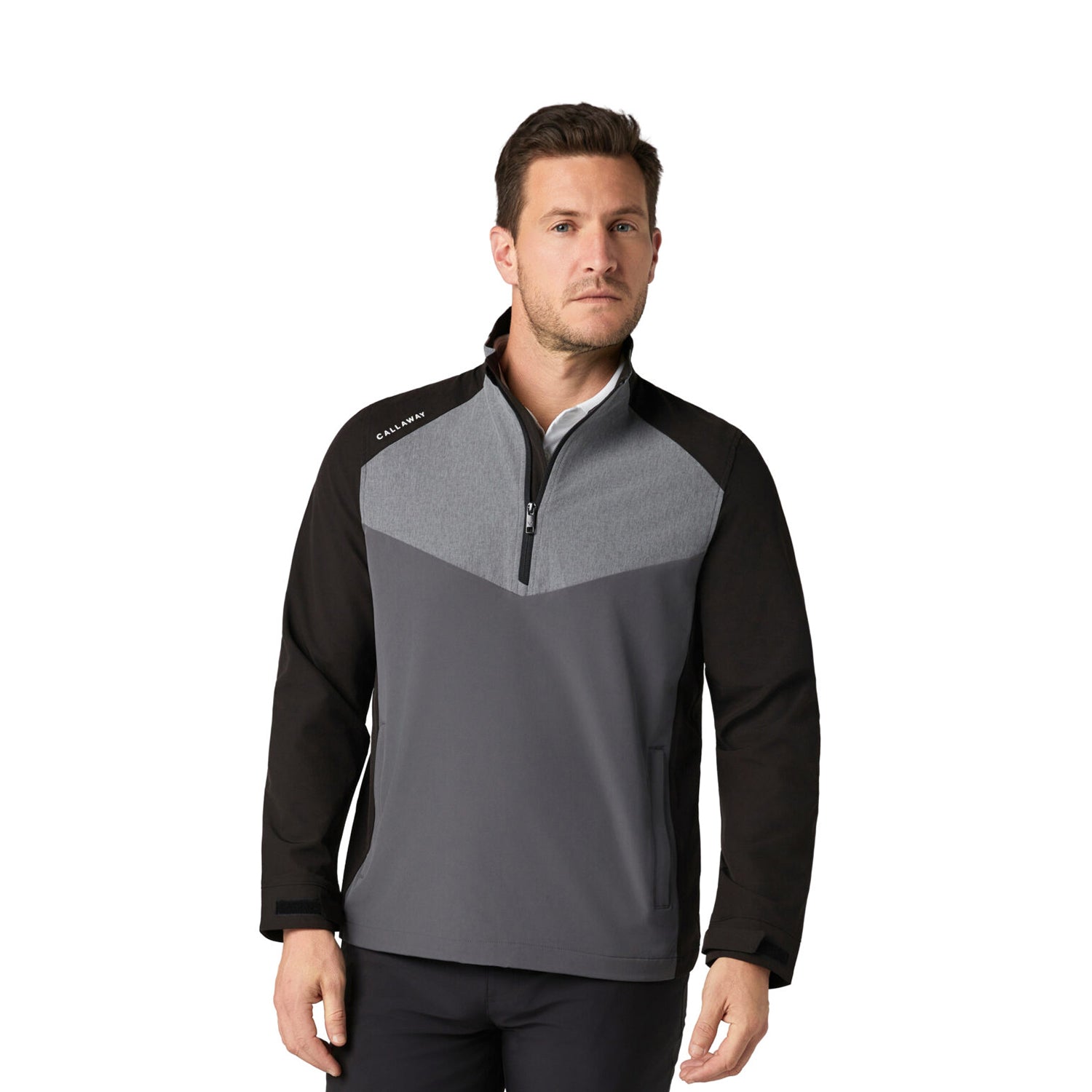 Callaway Mens Colour Block Wind and Water Resistant Golf Jacket