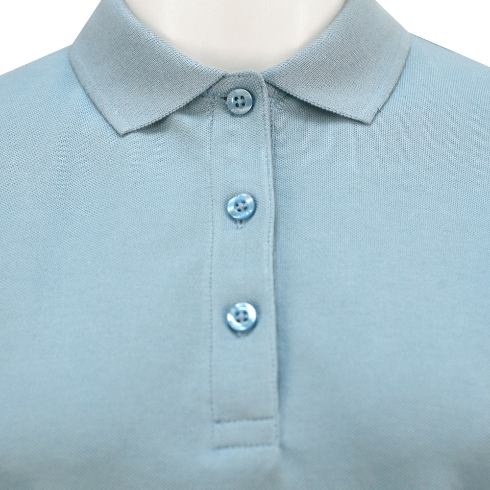 Glenmuir Ladies Pique Knit Short-Sleeve Polo with Soft Cotton Finish in Paradise