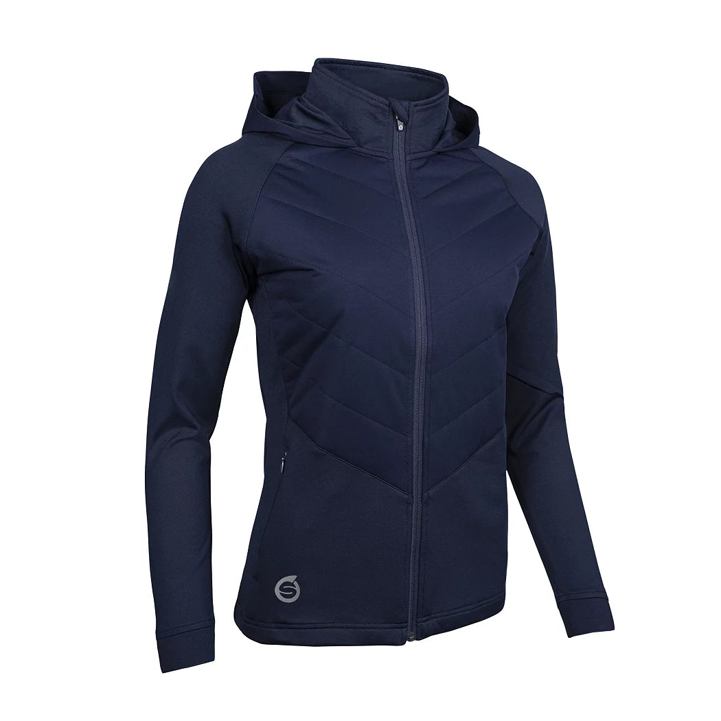 Sunderland Ladies Hooded Hybrid Jacket in Navy
