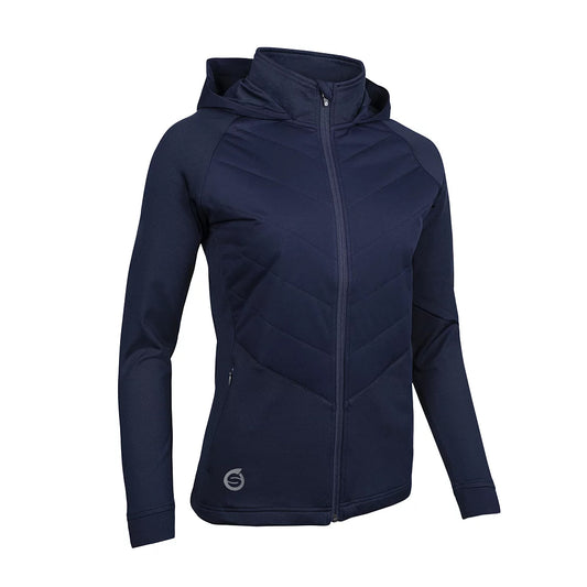 Sunderland Ladies Hooded Hybrid Jacket in Navy