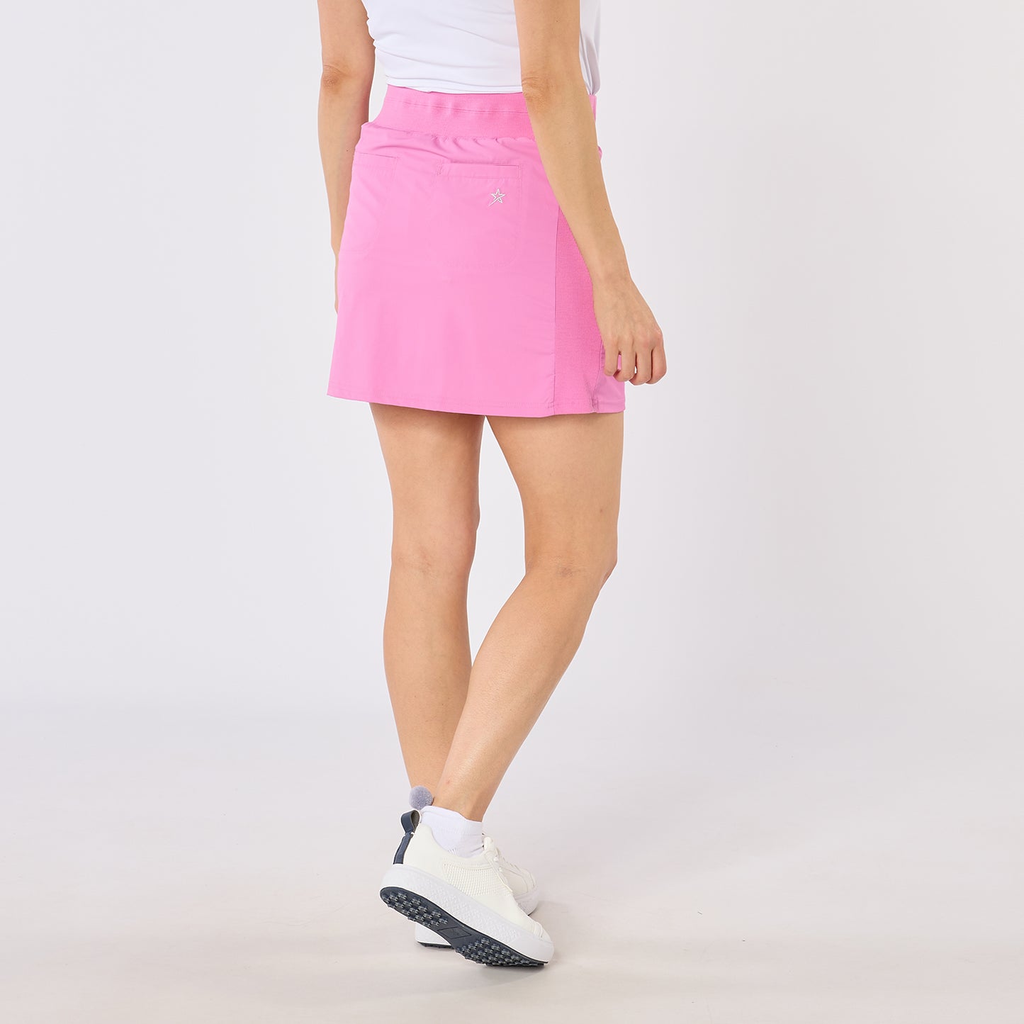 Swing Out Sister Ladies Lightweight Pull-On Skort with Neat Pocket Detail & Comfort Waistband for A Smooth Silhouette