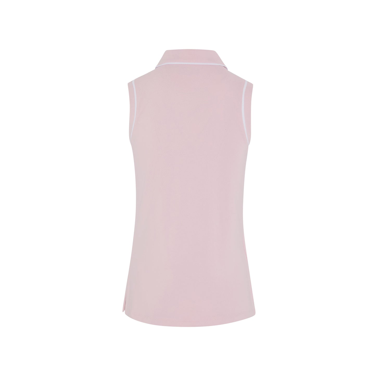Original Penguin Womens Sleeveless Polo in Gelato Pink with Contrast Piping