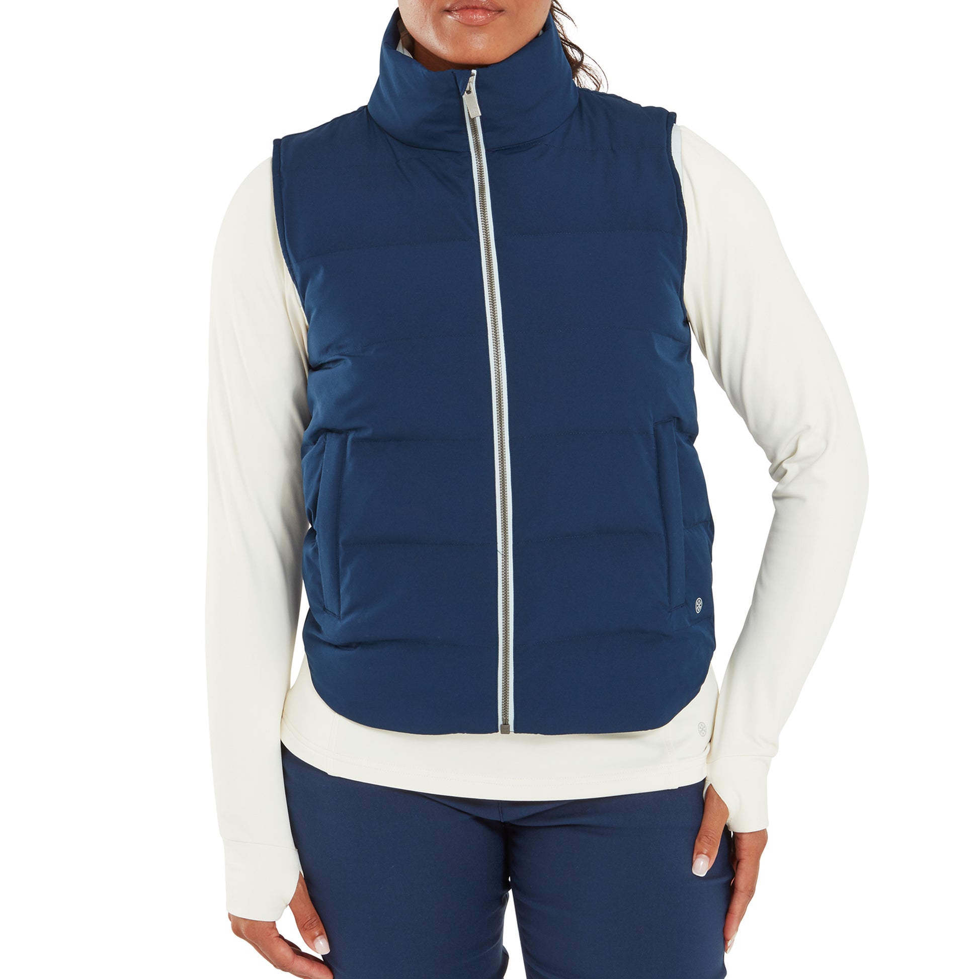 FootJoy Ladies Soft Shell Thermal Insulated Gilet in Navy