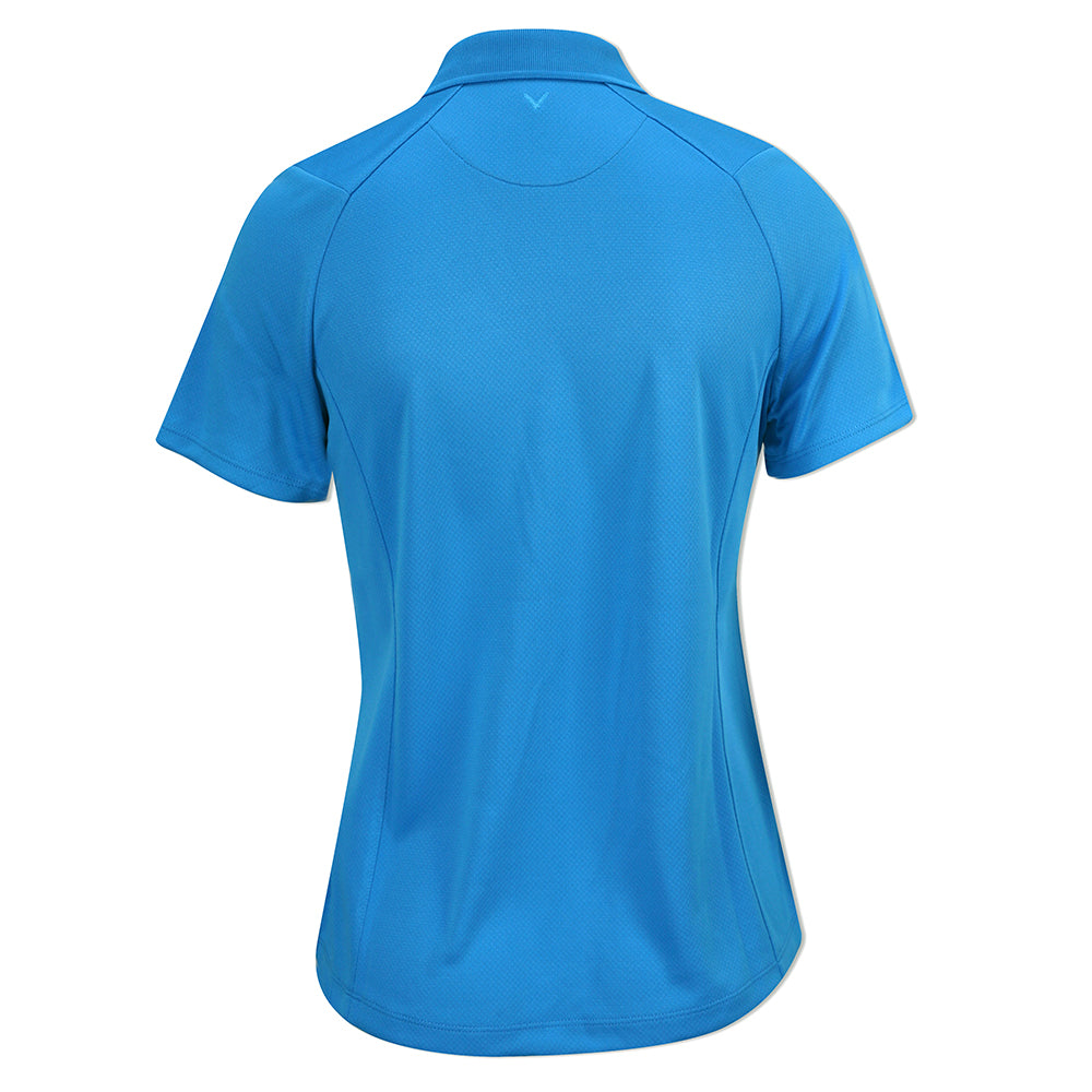 Callaway Ladies Short Sleeve Swing Tech Polo with Opti-Dri in Magnetic Blue