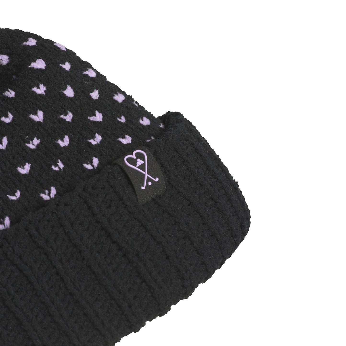 adidas Golf Ladies Fleece Lined Bobble Hat in Black