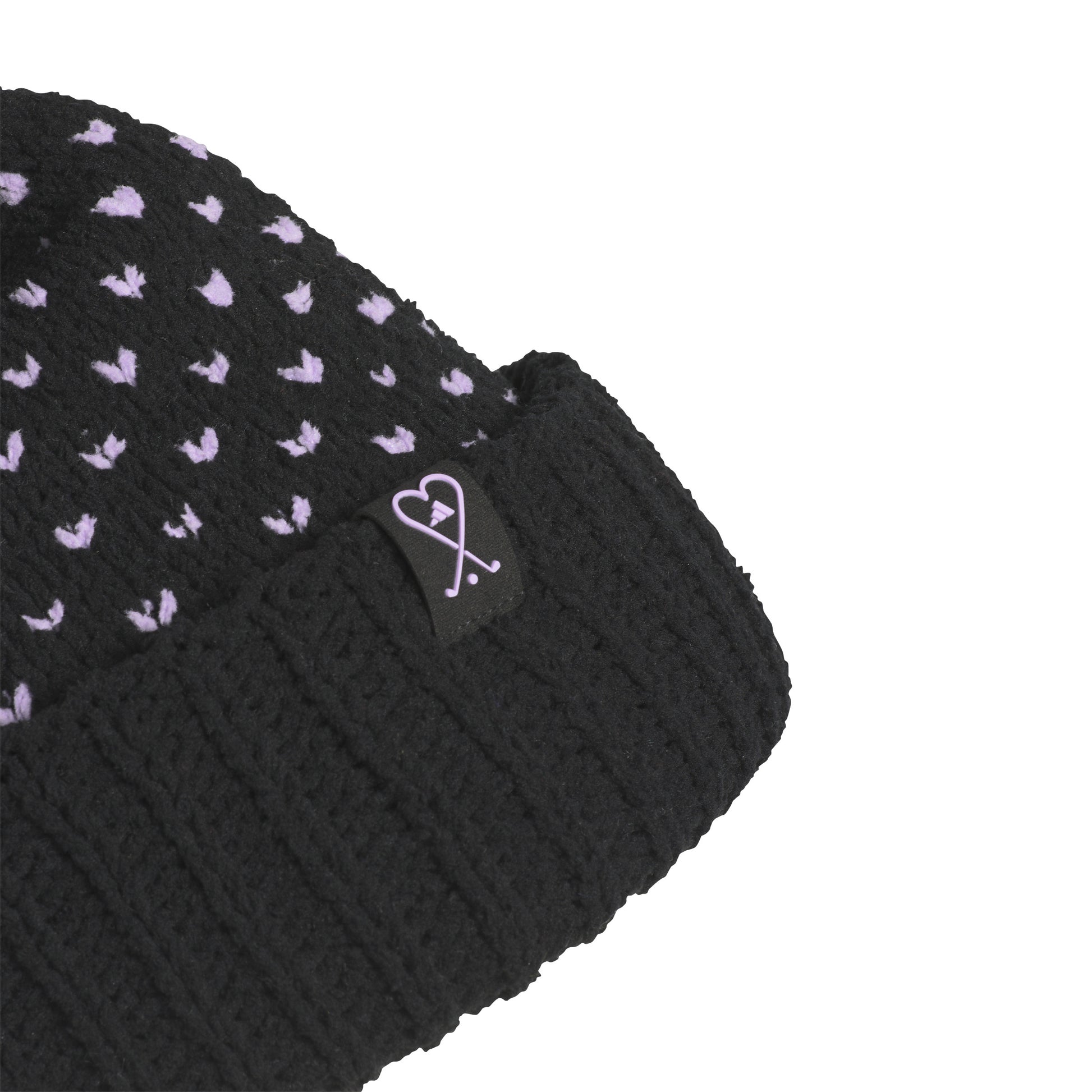 adidas Golf Ladies Fleece Lined Bobble Hat in Black